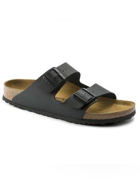 Birkenstock Arizona Birko-Flor - Black - EU 40, Women’s 9